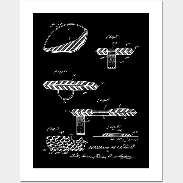 Foot Cushion Vintage Patent Hand Drawing Wall Art by TheYoungDesigns